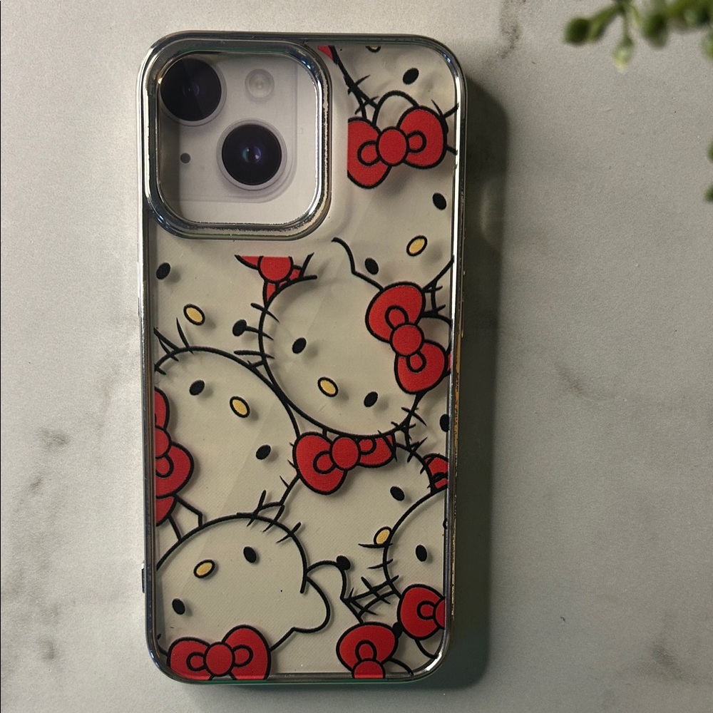 Hello Kitty Phone Case - Red and Cream